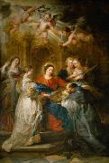 Peter Paul Rubens Maria erscheint dem Hl oil painting on canvas
